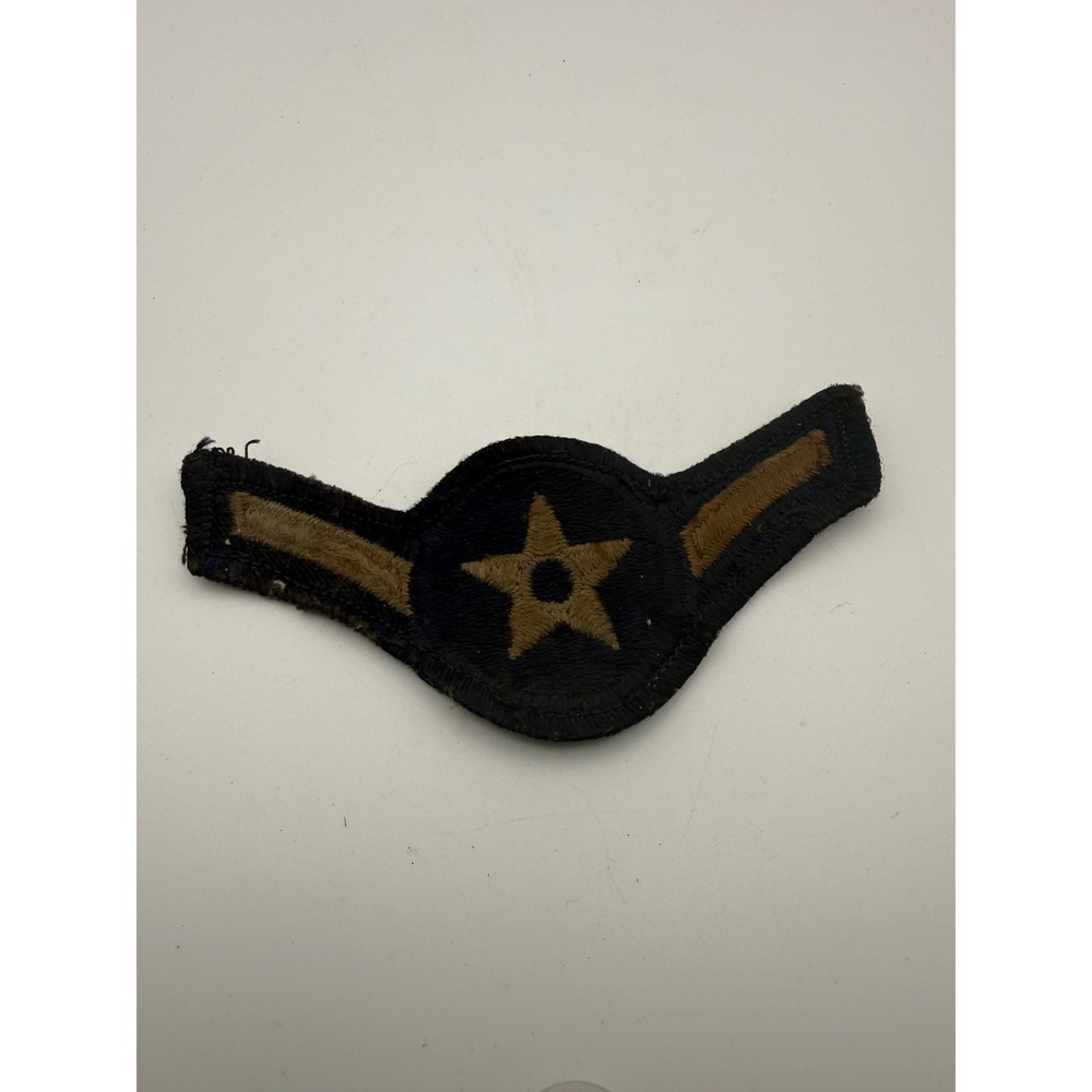 Vintage US Army Air Force Pilot Wing Patch Embroidered Star Insignia Subdued